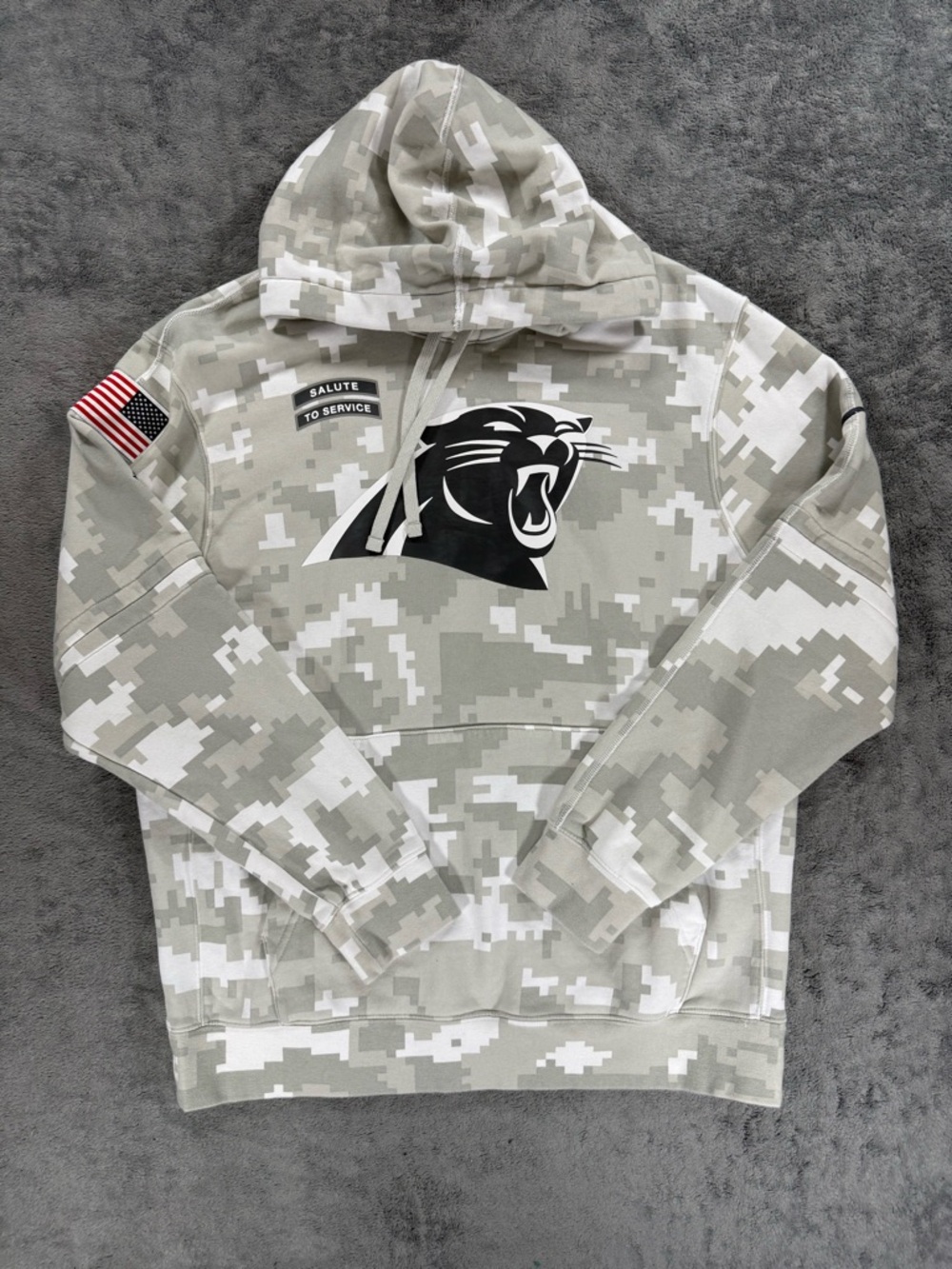 Nike NFL Carolina Panthers Salute to Service Club Fleece Pullover Arctic Camo